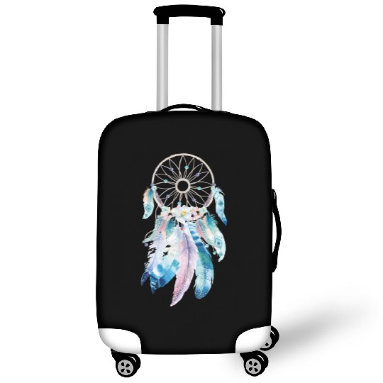 Image: Watercolor, Feather dreamcatcher Luggage Covers