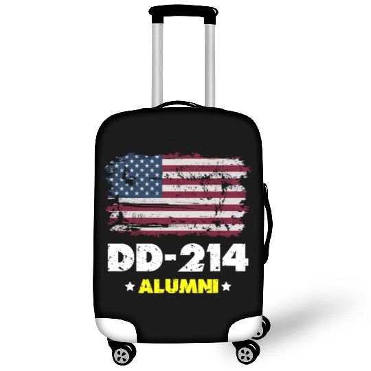 DD-214 Us Armed Forces Alumni American Flag Luggage Covers