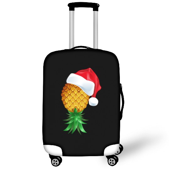 Santa Hat Swinger Upside Down Pineapple Luggage Covers