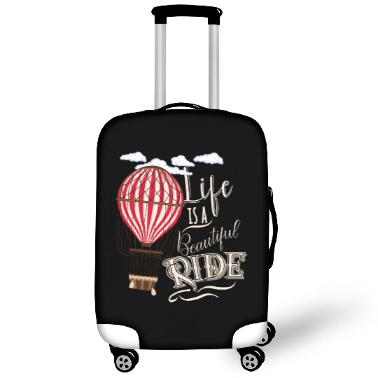 Retro Balloonist Hot Air Balloon Optimism Optimist Luggage Covers