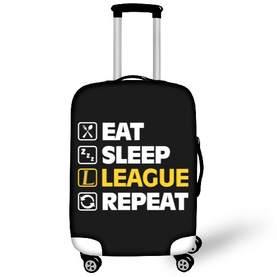 Eat Sleep League Repeat Bronze Master Legend LoL Luggage Covers