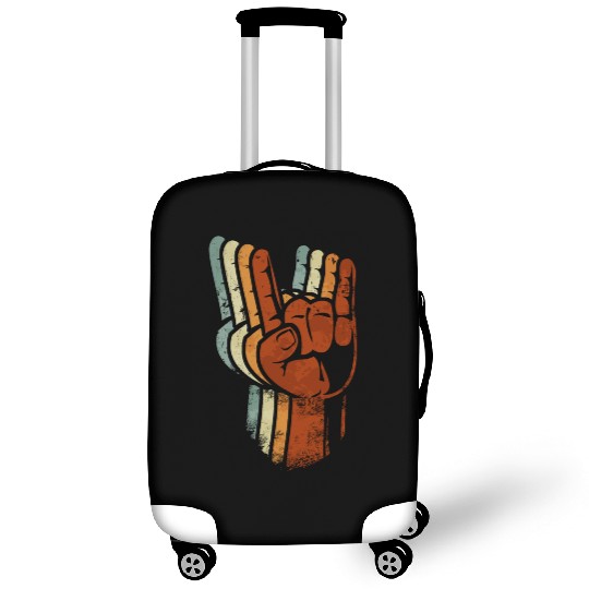 Devil horns Sign Retro Metal Fork Rock Hand Luggage Covers