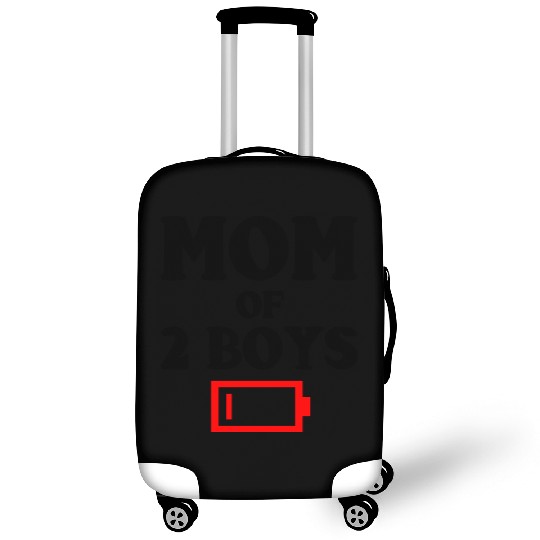 Tired Mom Of 2 Boys Funny Mother Of Two Sons Luggage Covers