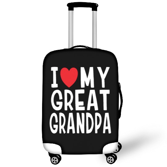 I Love My Great Grandpa Family Love Heart Gift Luggage Covers