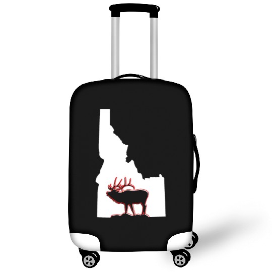 Idaho state with outline of Elk inside combi Luggage Covers