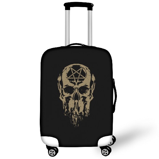 Death Metal Pentagram with Skull Luggage Covers