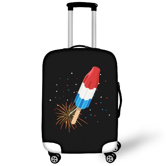 Fireworks Popsicle American Flag 4th of July Luggage Covers