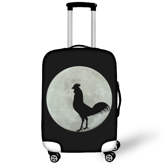 Chicken Full Moon Luggage Covers