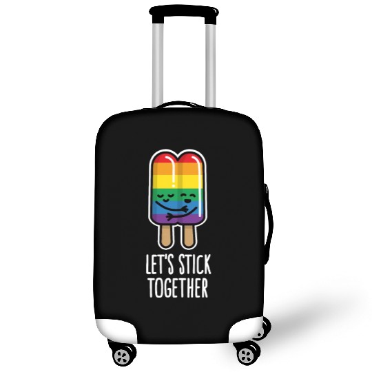 Let's stick together funny gay couple popsicle Luggage Covers