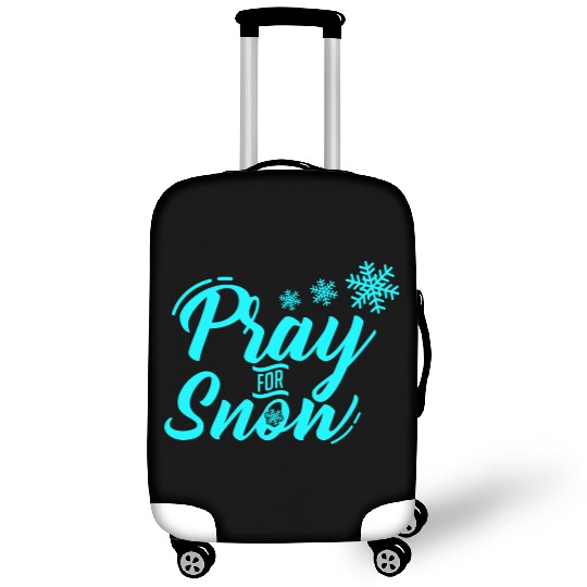 Pray for Snow Snow White Christmas Praying Luggage Covers