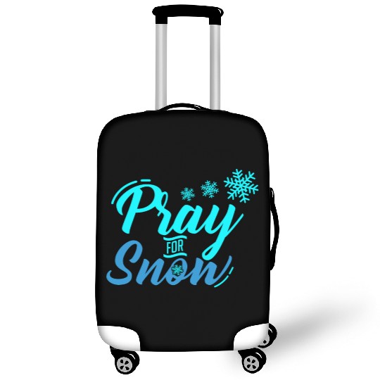 Pray for Snow Snow White Christmas Praying Luggage Covers