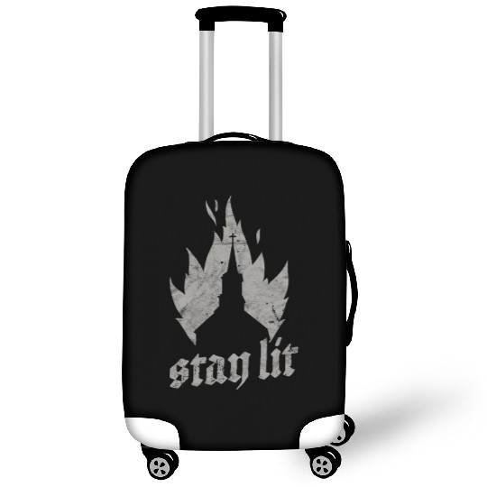 Occult Burning Church - Unholy Satanic Devil Luggage Covers