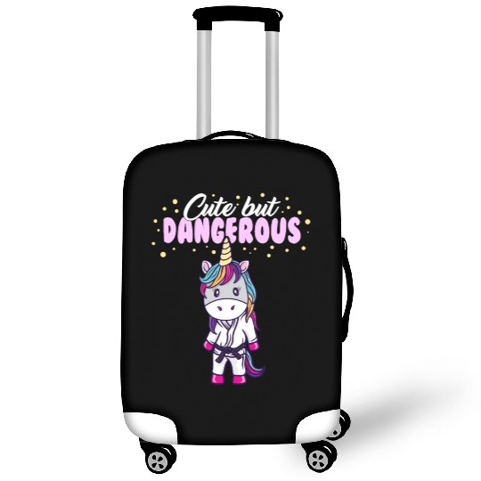 Cute But Dangerous Unicorn Jiu Jitsu MMA Luggage Covers