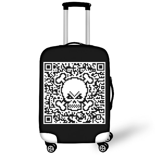 Skull And Crossbones (Quick Response Code / NEG) Luggage Covers