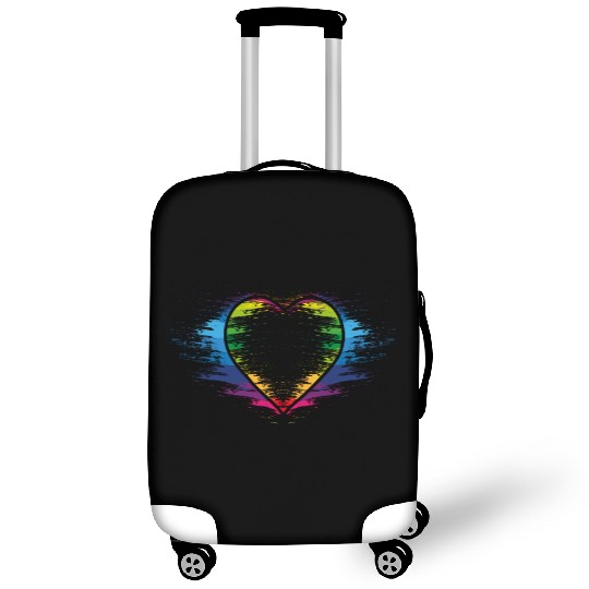 Rainbow heart Luggage Covers