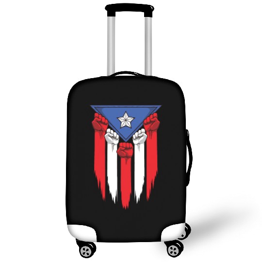Puerto Rico Flag - Boricua Raised Fists Luggage Covers