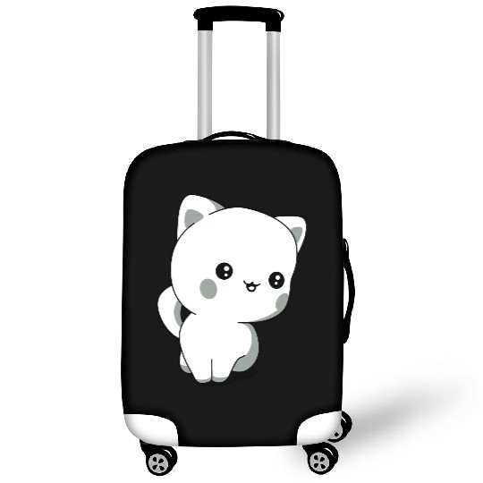 kitten chibi kawaii Luggage Covers