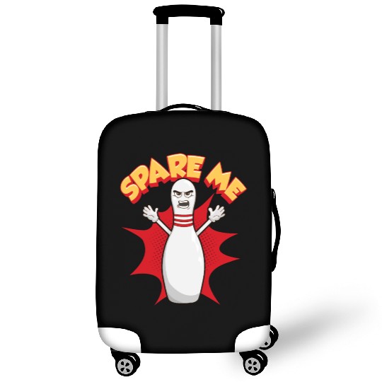 Funny Scared Angry Bowling Pin: Spare Me Gift Idea Luggage Covers
