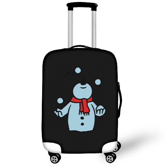 snowman juggling snowballs Luggage Covers