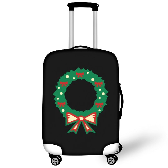 christmas wreath Luggage Covers