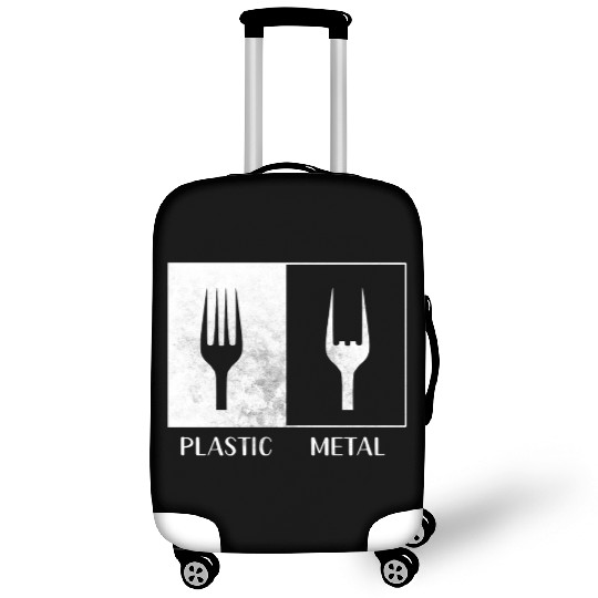 Plastic heavy metal funny music Luggage Covers