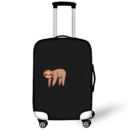 Sloth heartbeat Luggage Covers