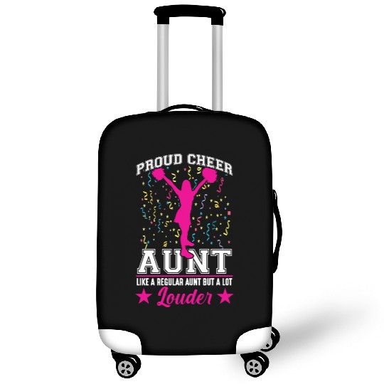 Cheerleading Aunt Family Support Girl Cheerleader Luggage Covers