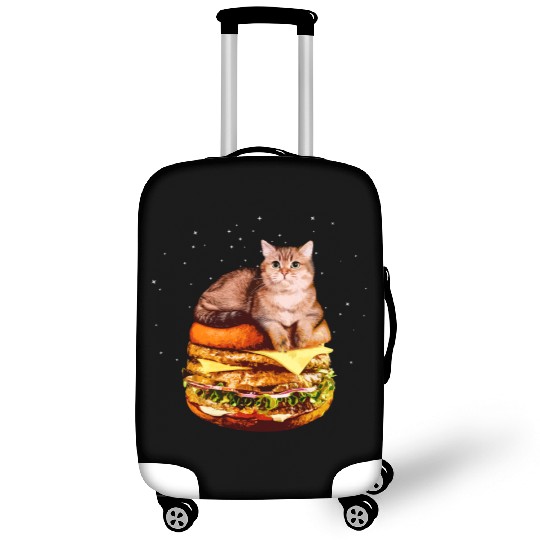 Hamburger Space Cat Funny Kitty Gift Luggage Covers
