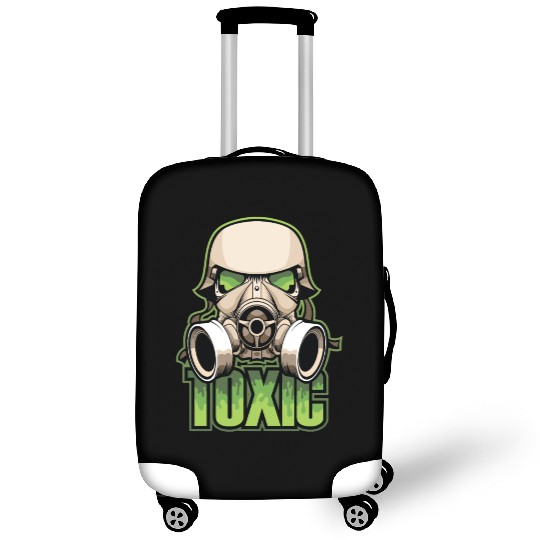 Toxic, Gas Mask, Anti Virus, Bio Hazard, Survival Luggage Covers