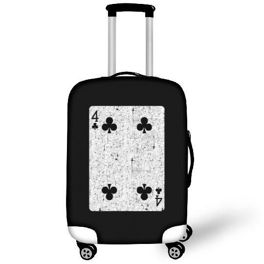 four of clubs playing card Luggage Covers