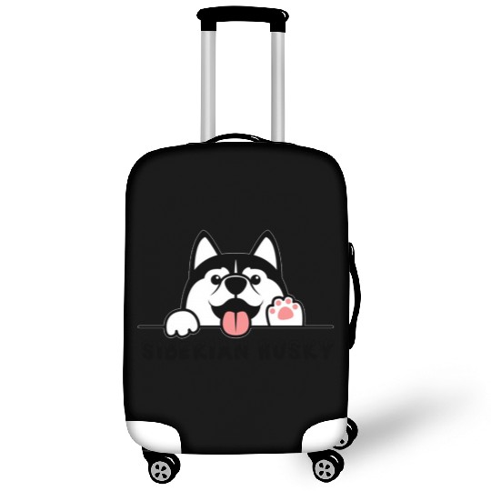 siberian husky Luggage Covers