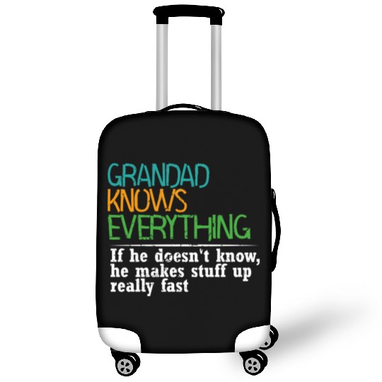 GRANDAD KNOWS EVERYTHING - GIFT FOR GRANDAD - FUNN Luggage Covers