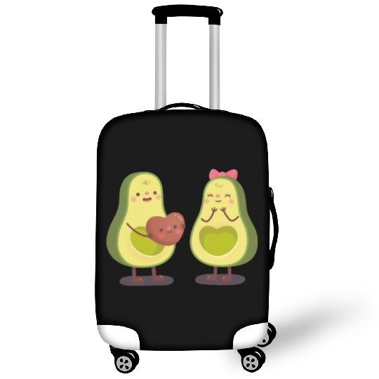 Cute Avocado Couple Luggage Covers