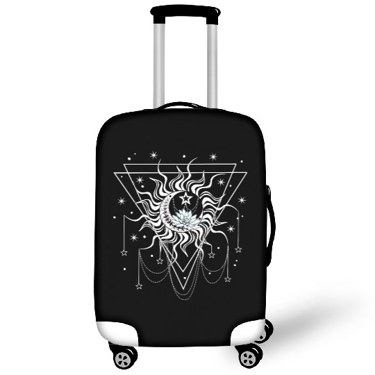 sun moon star Luggage Covers