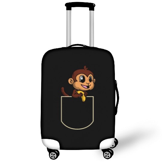 Ape In The Pocket Gift Monkey Pocket Luggage Covers