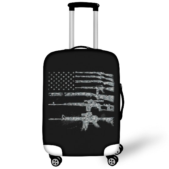 Usa Guns Weapons Rifles Flag Digital Camo Gift Luggage Covers