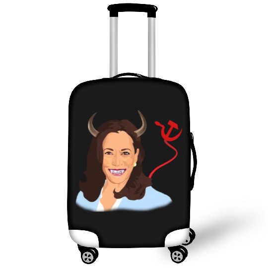 Trump kamala harris monster communist Luggage Covers