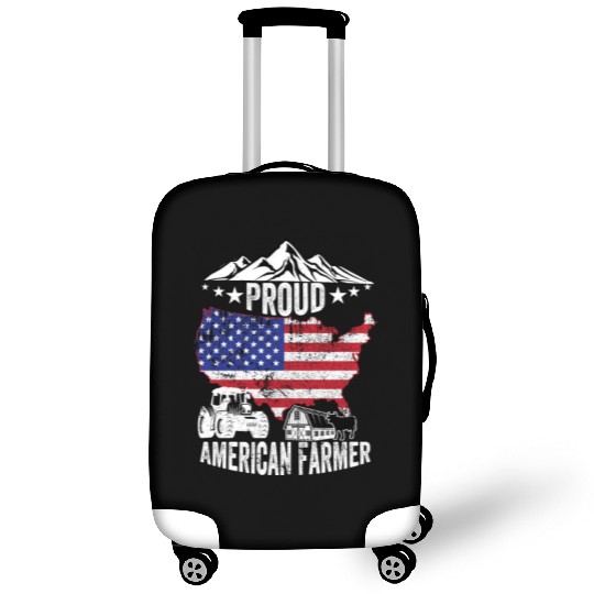 Proud American Farmer, Organic Farmer, Farmer Amer Luggage Covers