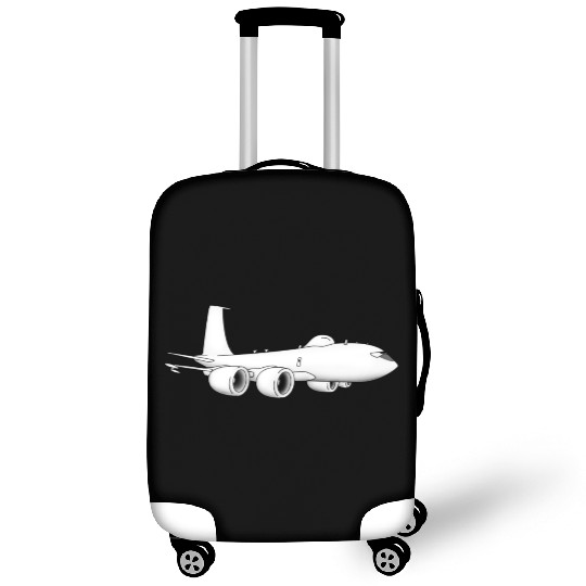E-6 Mercury TACAMO Military Jet Aircraft Cartoon Luggage Covers