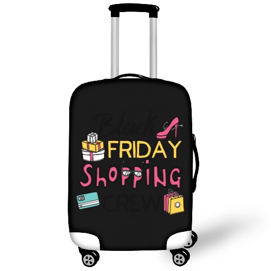 Holiday Shopping Black Friday Shopping Crew Funny Luggage Covers