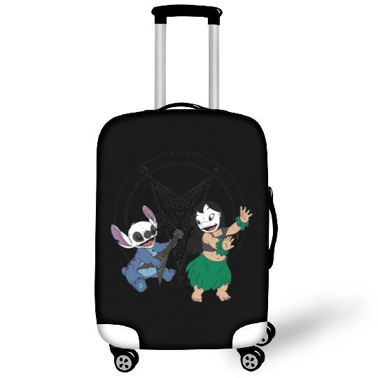 Black Metal Lilo and Stitch Luggage Covers