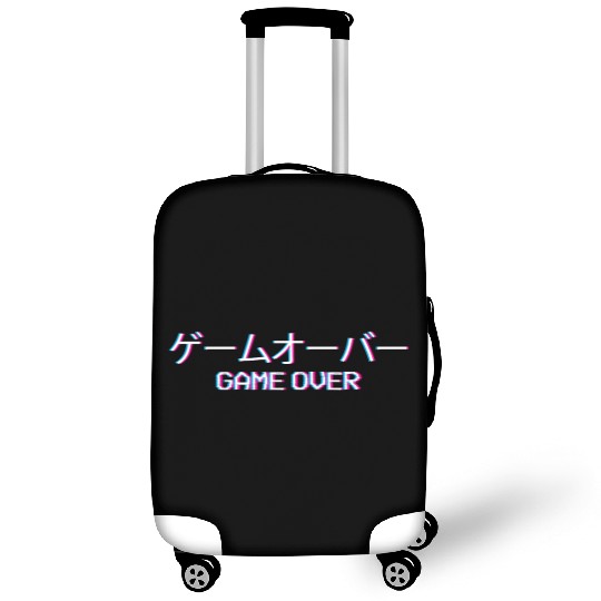 Vaporwave Game Over Japanese Text Gift Luggage Covers