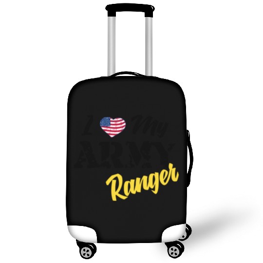Proud US Army Ranger American Military Family Flag Luggage Covers