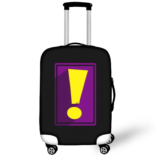 Purple Whee! Shadow Exclamation Point Luggage Covers