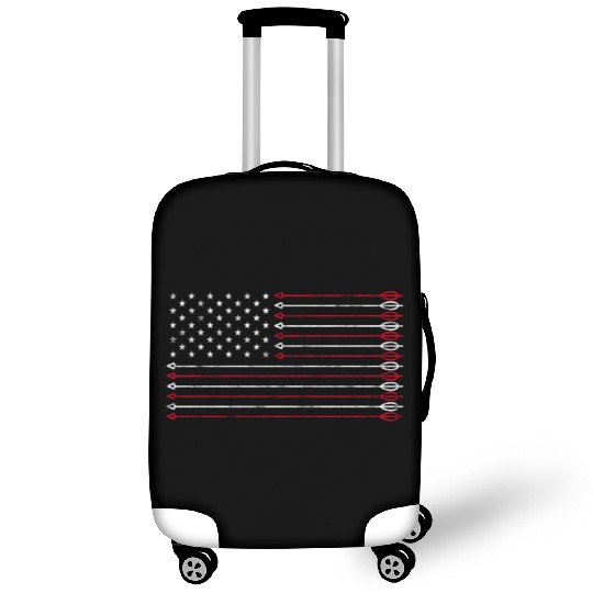 American Flag with Arrows Archery Bow Hunting Luggage Covers