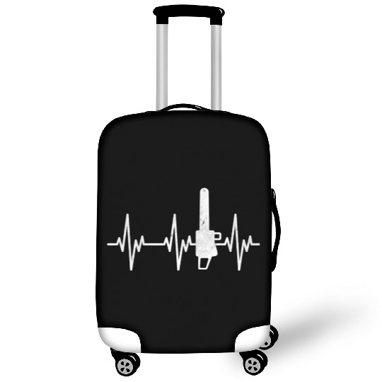 Chainsaw Heartbeat Lumberjack EKG Tree Work Luggage Covers