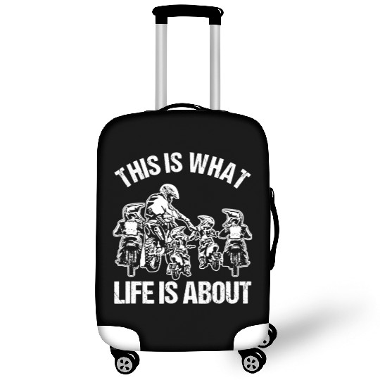 Dirt Bike Dad Motocross Father Motorcycle Son Kids Luggage Covers