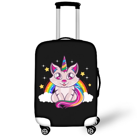 Cute & Funny Unicorn Cat Rainbow Kitty Magical Luggage Covers