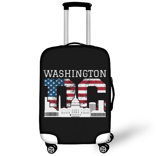Washington Dc Capitol Hill Usa Flag Souvenir Gift Luggage Covers
