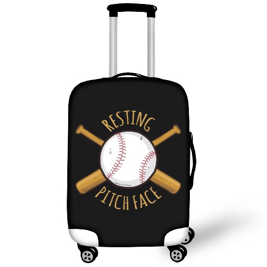 Game Day Baseball Resting Pitch Face Luggage Covers